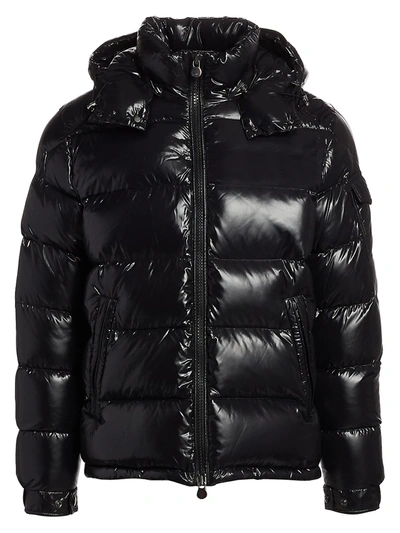 Shop Moncler Men's Maya Down-filled Puffer Jacket In Black