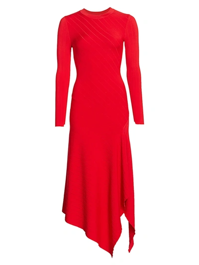 Shop A.l.c Women's Viviana Knit Handkerchief Dress In Red