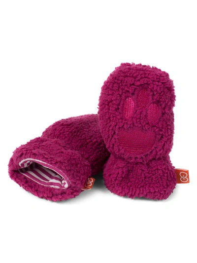 Shop Magnetic Me Baby's Fleece Mittens In Pink