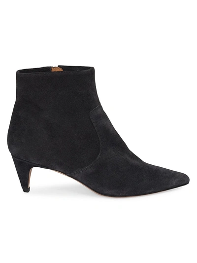 Shop Isabel Marant Women's Derst Suede Ankle Boots In Faded Black