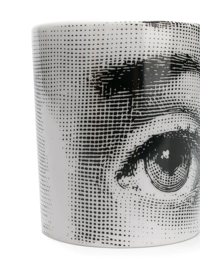Fornasetti Occhi Bianco Mug In White