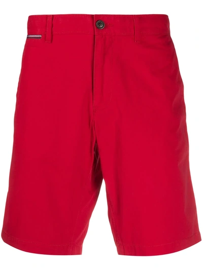 Shop Tommy Hilfiger Knee-length Shorts In Red