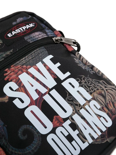 Shop Eastpak Save Our Oceans Messenger Bag In Black