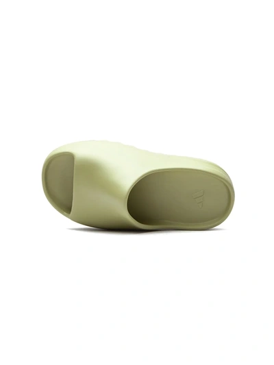 Adidas Originals Yeezy Slides In Green