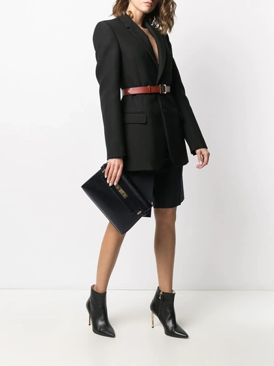 Shop Saint Laurent Manhattan Shoulder Bag In Black