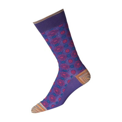 Shop Robert Graham Hack Socks In Purple