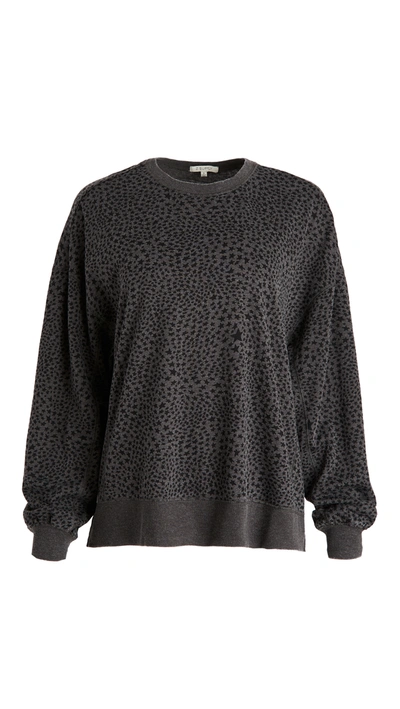 Shop Z Supply Stardust Modern Weekender Sweatshirt In Charcoal