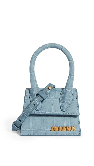 Shop Jacquemus Le Chiquito Bag In Blue