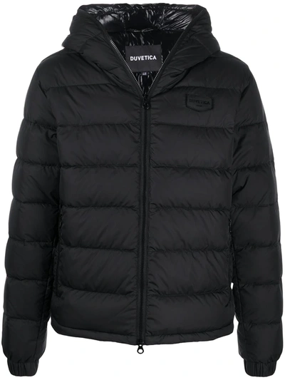 Shop Duvetica Quilted Down-padded Jacket In Black