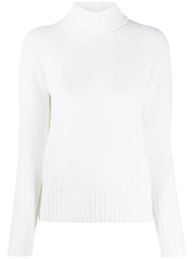 Shop Drumohr Wool Roll-neck Jumper In White