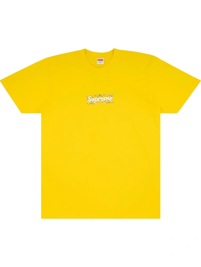 Shop Supreme Bandana Box Logo Crew Neck T-shirt In Yellow