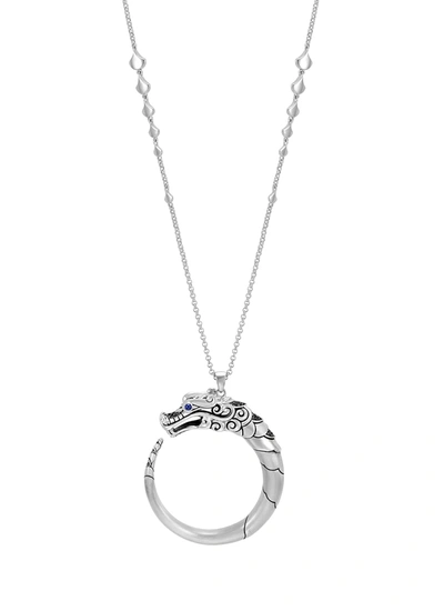 Shop John Hardy Legends Naga' Sapphire Sterling Silver Necklace