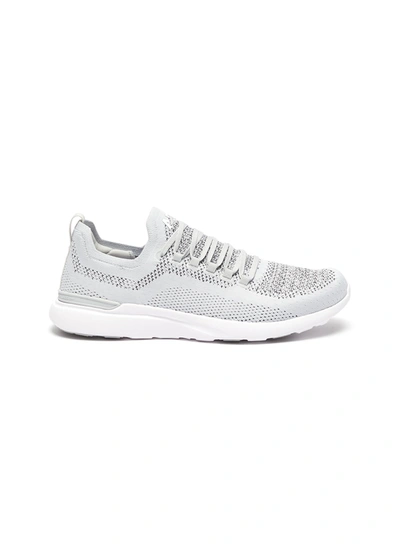Shop Apl Athletic Propulsion Labs 'techloom Breeze' Lace Up Running Sneakers In Grey,white