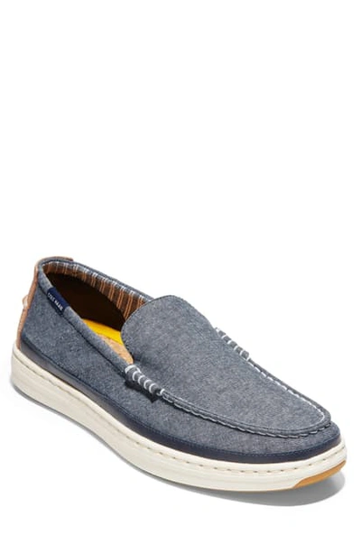 Shop Cole Haan Cloudfeel Slip-on Sneaker In Blue Chambray