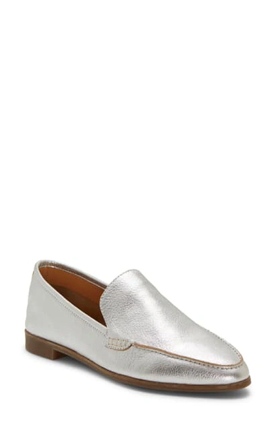 Shop Lucky Brand Bejaz Loafer In Silver Leather