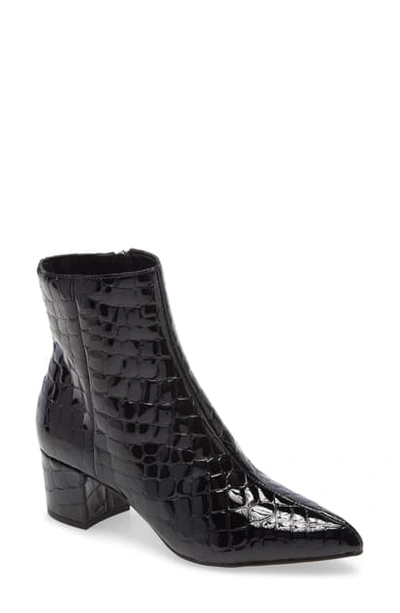 Shop Dolce Vita Bel Bootie In Midnight Croc