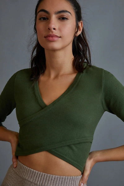 Shop All Fenix Alice Cropped Top In Green