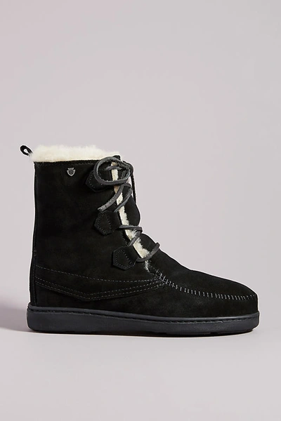Shop Minnetonka Juniper Boots In Black