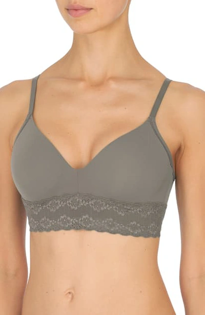 Shop Natori Bliss Perfection Contour Soft Cup Bra In Steel