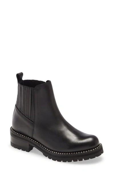 Shop Steve Madden Gale Chelsea Boot In Black Leather