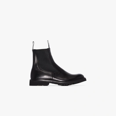 Shop Tricker's Stephen Leather Ankle Boots In Black