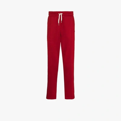 Shop Ami Alexandre Mattiussi Side Stripe Track Pants In Red