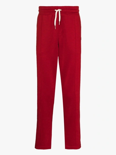 Shop Ami Alexandre Mattiussi Side Stripe Track Pants In Red