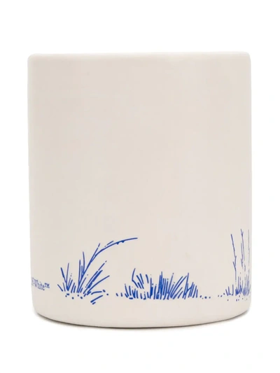 Shop Off-white Grass Ceramics Glass In Neutrals