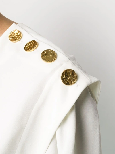 Shop Proenza Schouler Faux-button Detail Blouse In White