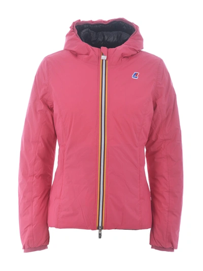 Shop K-way Lily Thermo Plus.2 Double Jacket In Fucsia/nero
