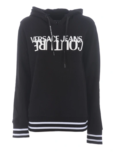 Shop Versace Jeans Couture Cotton Sweatshirt In Nero