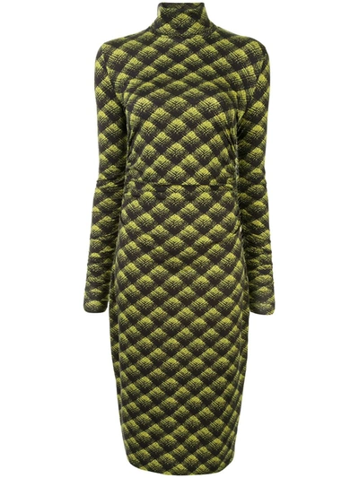 Shop Proenza Schouler White Label Plaid Mid-length Dress In Green