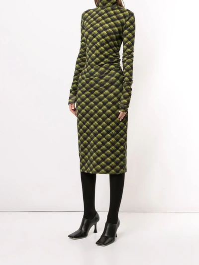 Shop Proenza Schouler White Label Plaid Mid-length Dress In Green