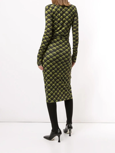Shop Proenza Schouler White Label Plaid Mid-length Dress In Green
