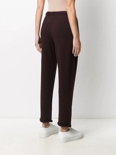 Shop Majestic Daphné Track Pants In Brown