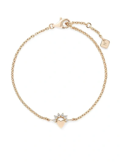 Shop Nouvel Heritage 18kt Yellow Gold Mystic Love Diamond Bracelet