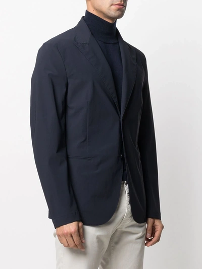 Shop Hydrogen Single-breasted Tailored Blazer In Blue