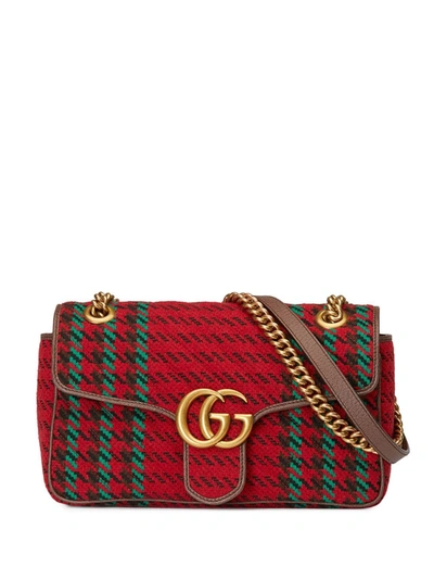 Gucci 'GG Marmont Small' Shoulder Bag in Red