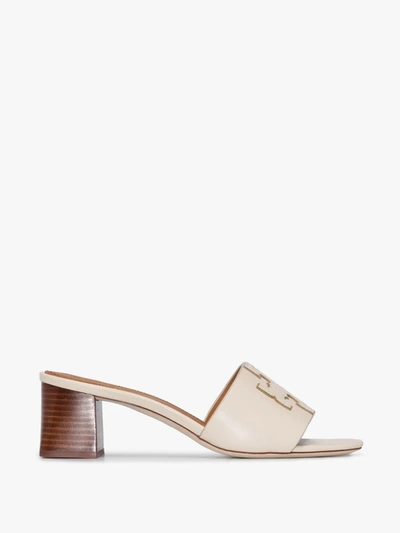 Shop Tory Burch Neutral Ines 55 Leather Sandals In Neutrals