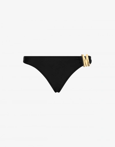 Shop Moschino Sea Briefs With M Logo In Black