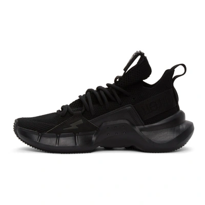 Shop Neil Barrett Black Li Ning Edition Essense 2.3 Sneakers In 01 Black