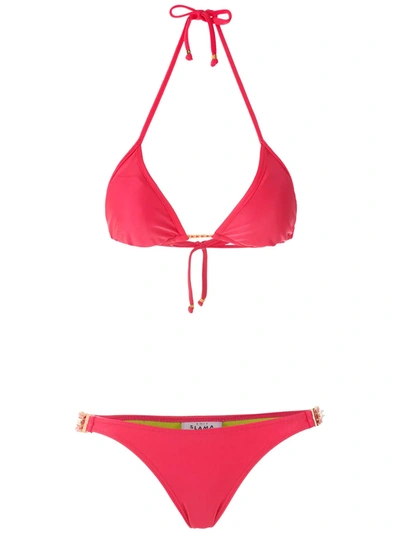 Shop Amir Slama Senhor Do Biquíni Bikini Set In Pink