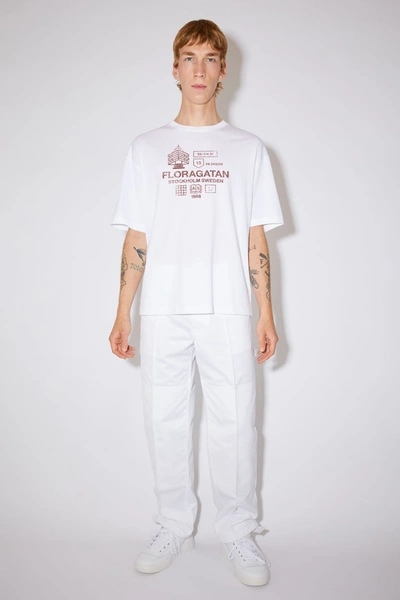 Shop Acne Studios Relaxed Fit T-shirt Optic White