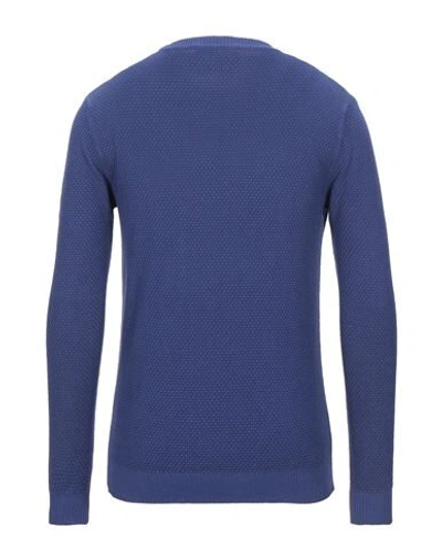 Shop Altea Man Sweater Blue Size S Linen, Cotton