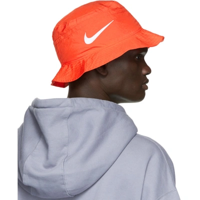 Shop Nike Red Stüssy Edition Bucket Hat In H Red/white