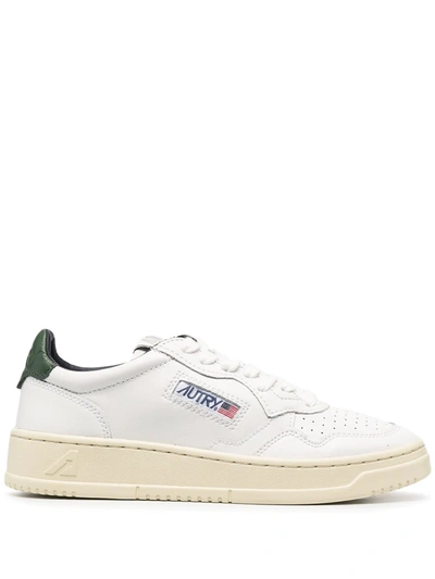 Shop Autry Leather Trainers In White