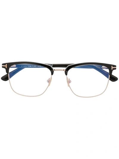 Shop Tom Ford Square-frame Glasses In Black