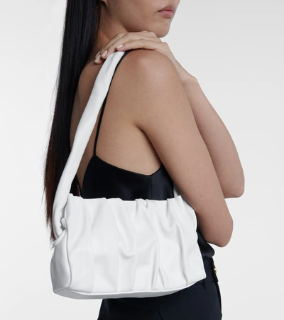 Shop Elleme Vague Leather Shoulder Bag In White