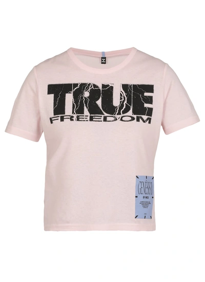 Shop Mcq By Alexander Mcqueen Freedom T-shirt In Pink Clay
