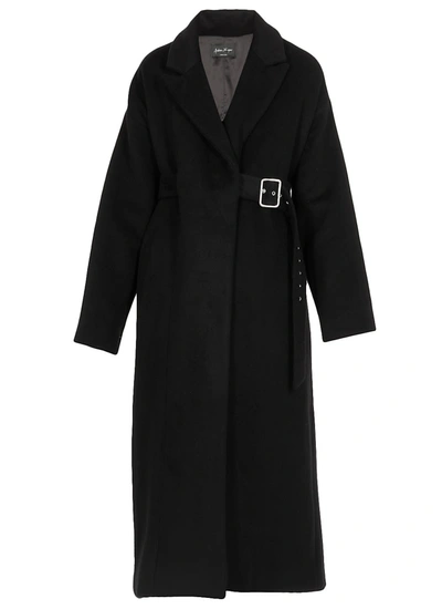 Shop Andrea Ya'aqov Wool And Cashmere Coat In Black